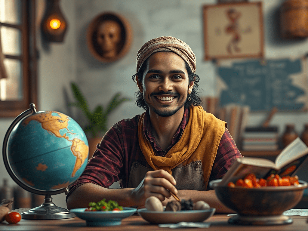 La mescla de las culturas en el mundo.